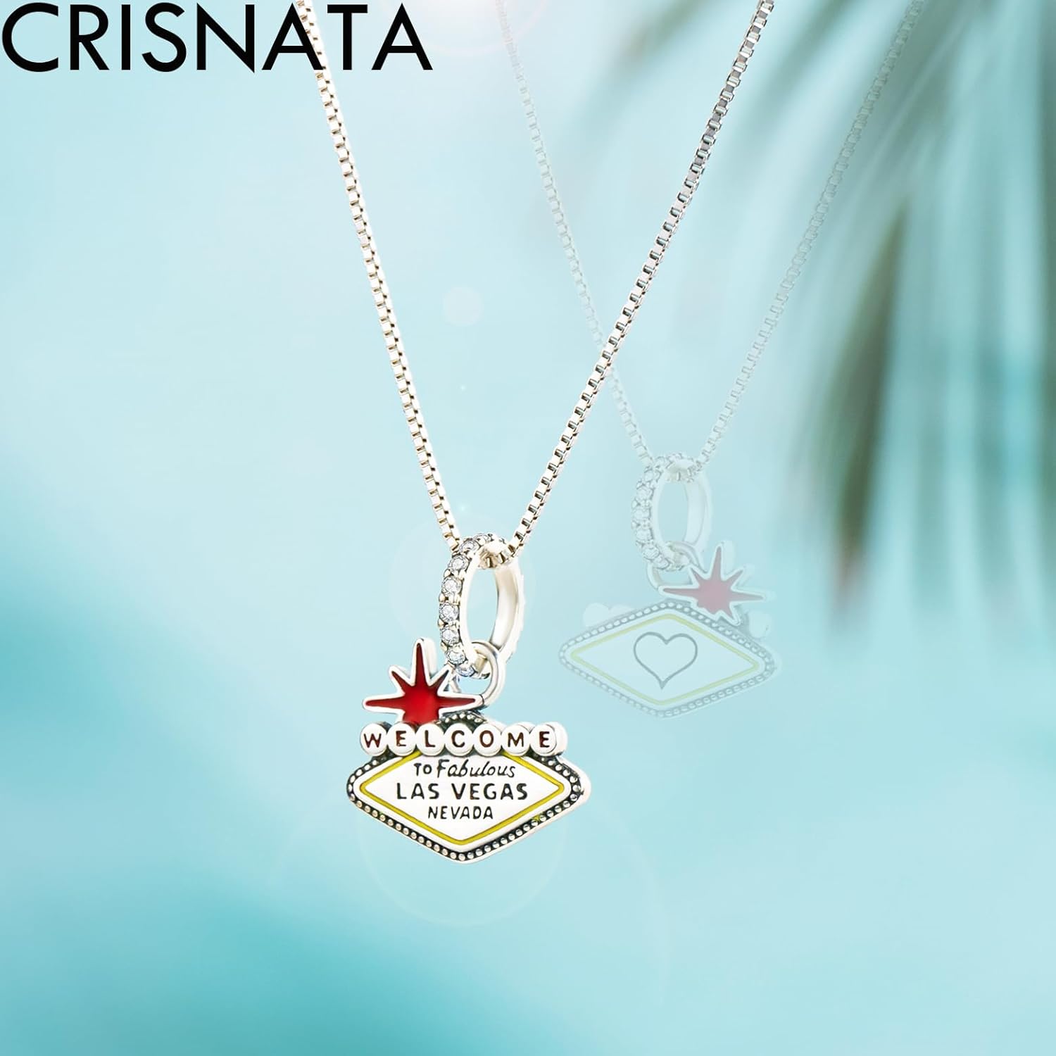 Thumbnail 4 de I Love Travel Theme Charm - 925 Sterling Silver Travel Pendant for European Bracelet