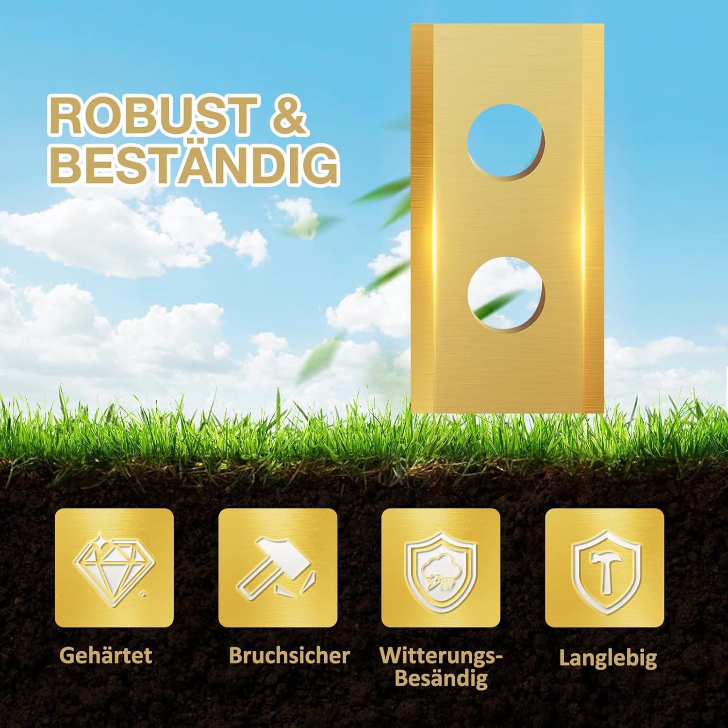 Thumbnail 3 de Mähroboter Klingen (30 Stück) kompatibel mit Worx Landroid – Titancarbid Ersatzmesser