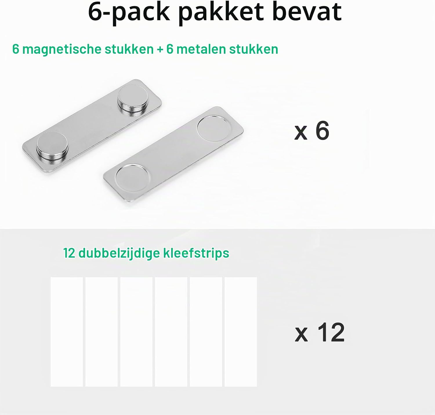 Thumbnail 6 de Ninyoon Magnetic Picture Hanger magnetische muurhangers, 4,5 x 1,3 cm, 6 stuks