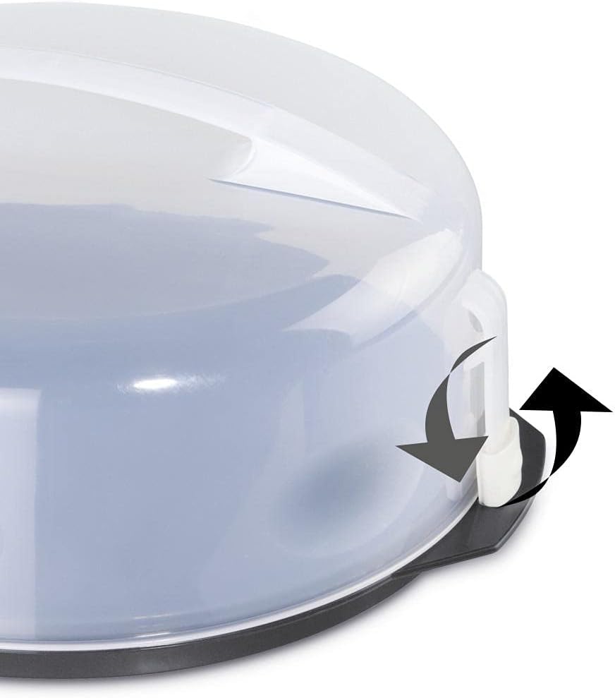 Thumbnail 2 de Xavax runde Kuchen-Transportbox mit Deckel – Kuchenbehälter mit 31,5 cm Durchmesser und Portionseinteilung