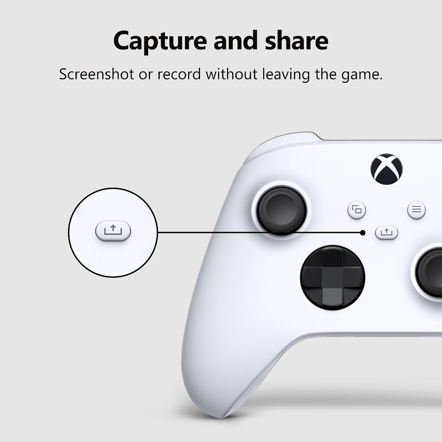 Thumbnail 3 de Xbox Wireless Gaming Controller (Robot White) — Enhanced Comfort, Versatile Connectivity