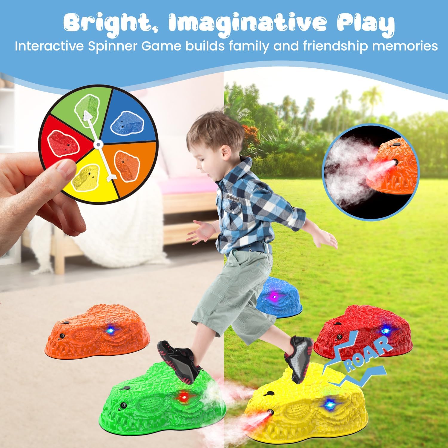 Thumbnail 4 de Dinosaur Toys for Kids 3-5 Mist Spraying Dino with 5 Batteries
