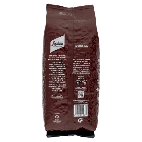 Detalle 2 de Segafredo Zanetti Espresso Casa, café en grano de 1 kg, tueste medio