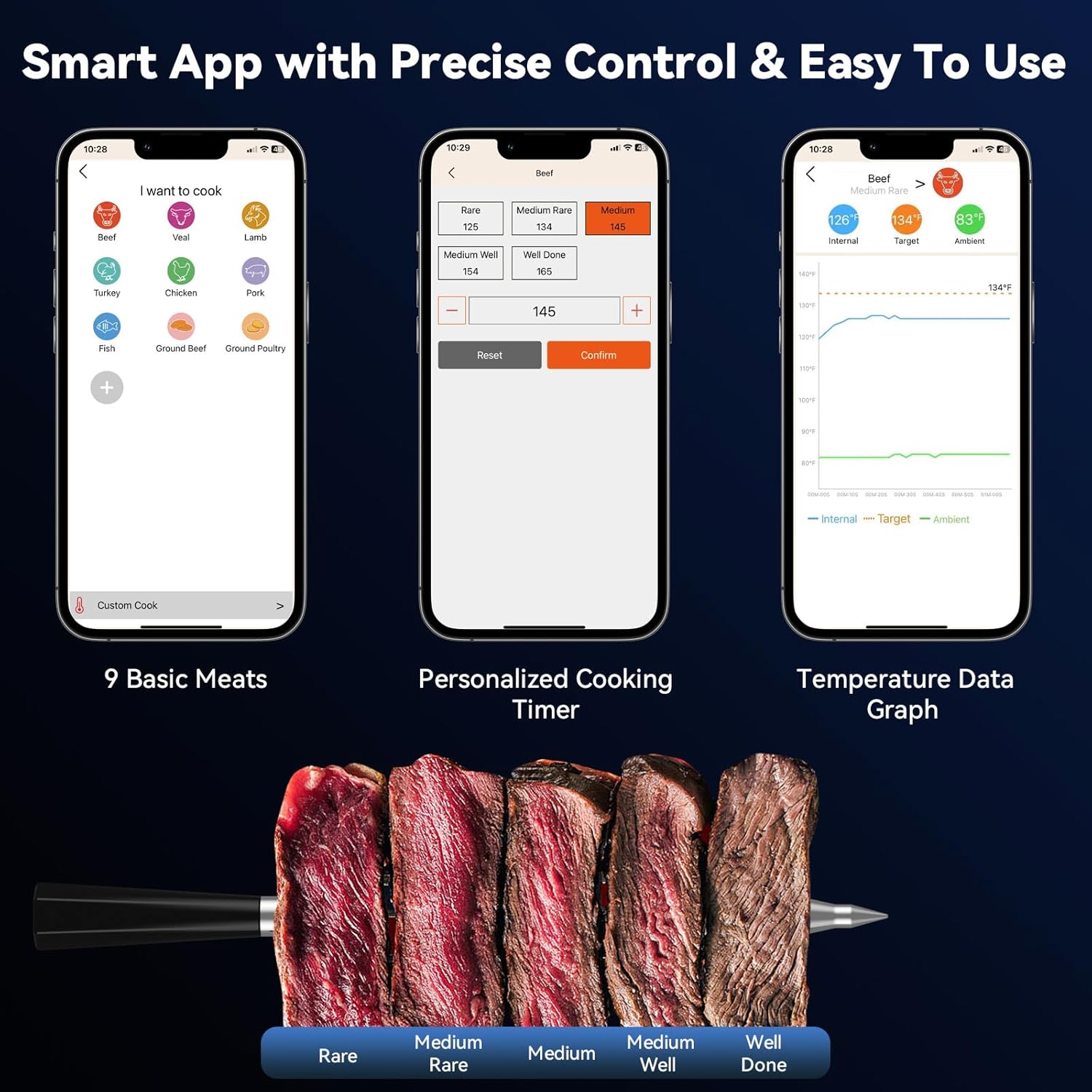 Thumbnail 5 de Smart Wireless Meat Thermometer 2 Probes 🍖