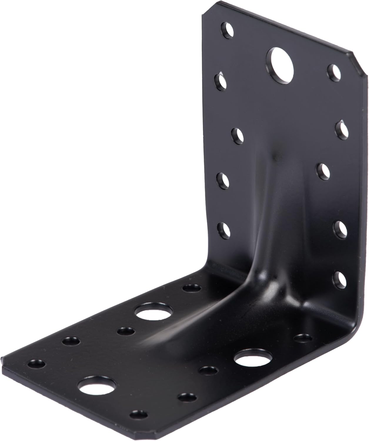 Alberts 329440 équerre renforcée galvanisée plastifiée noire 90 x 90 x 65 mm