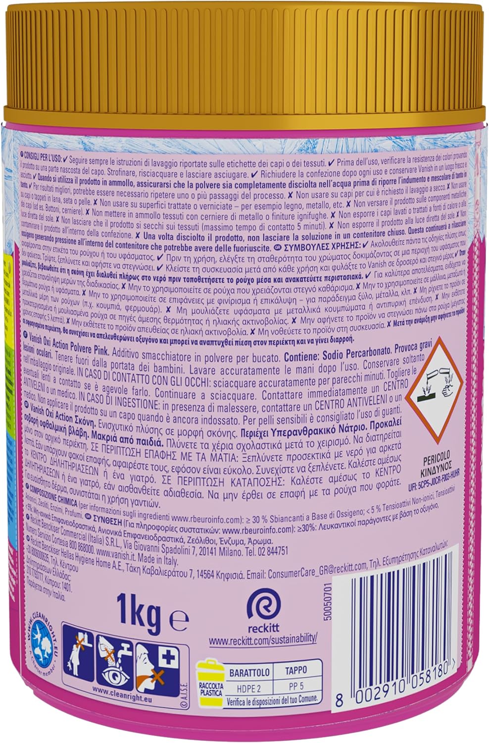 Thumbnail 1 de Vanish Oxi Action Multipower Polvere Rosa 1 Kg