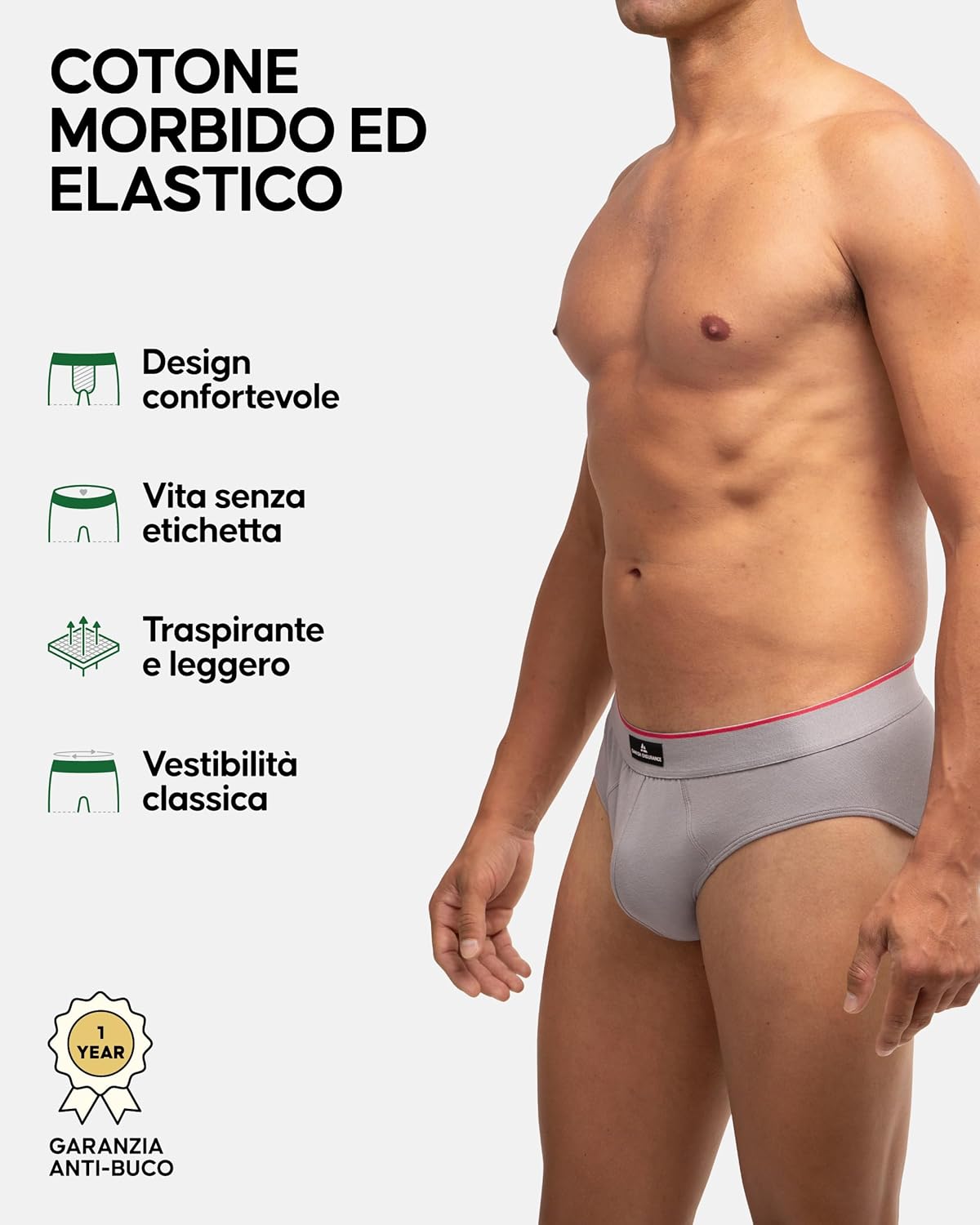 Thumbnail 1 de DANISH ENDURANCE 6 Pack Slip in Cotone da Uomo – Comfort e Qualità senza Etichette