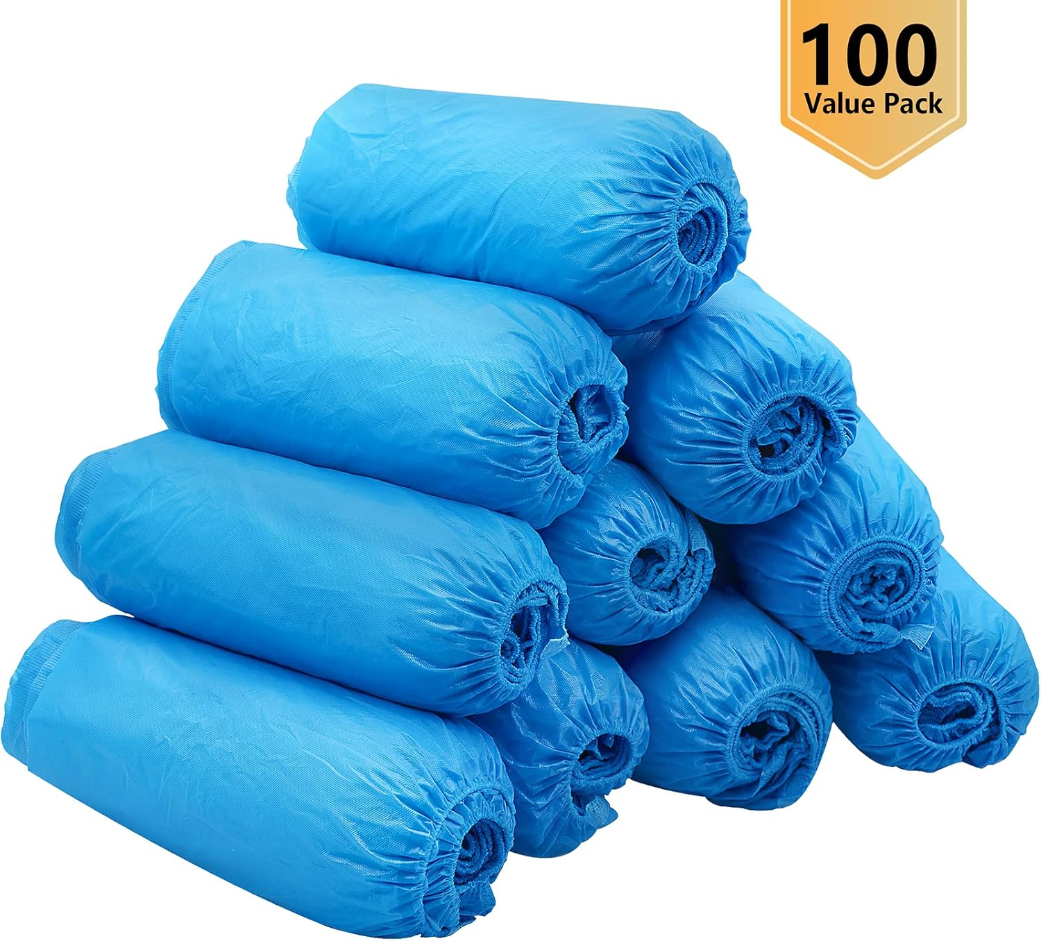 Detalle de Hitituto shoe001 Disposable CPE Shoe Covers, Non-Slip, Waterproof, 100 Count