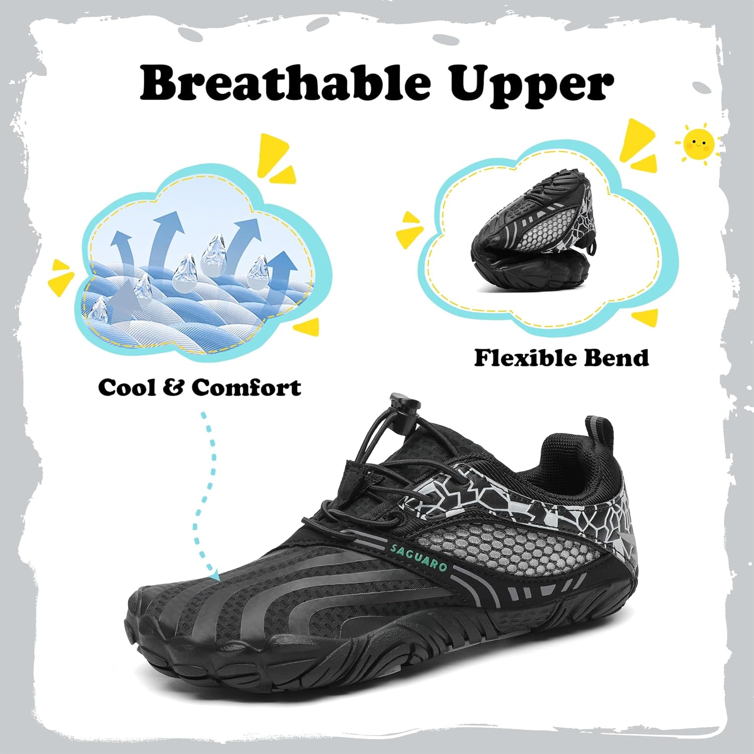 Thumbnail 3 de SAGUARO Barfußschuhe Kinder Outdoor – flexible Minimalistenschuhe für Jungen und Mädchen, Gr. 24–36