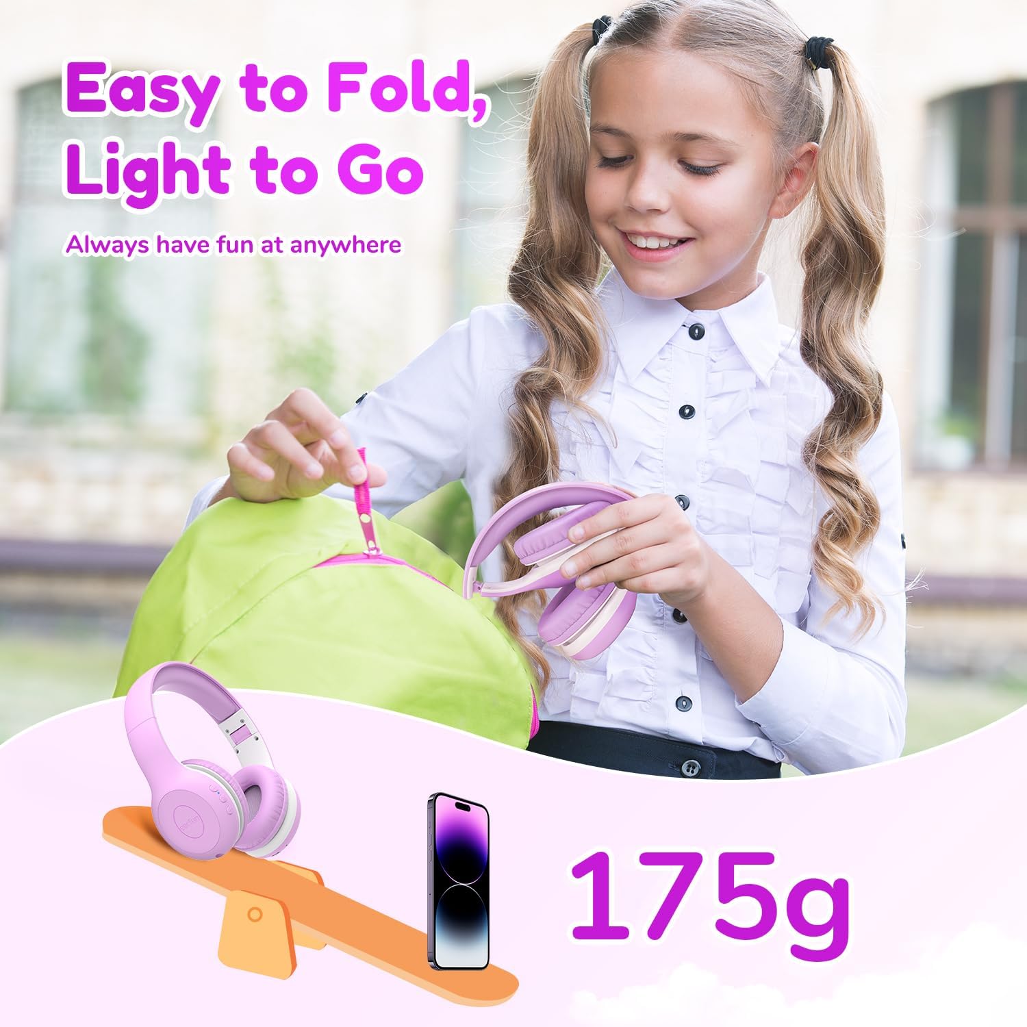 Thumbnail 6 de Kids Bluetooth headphones 94dB volume limit