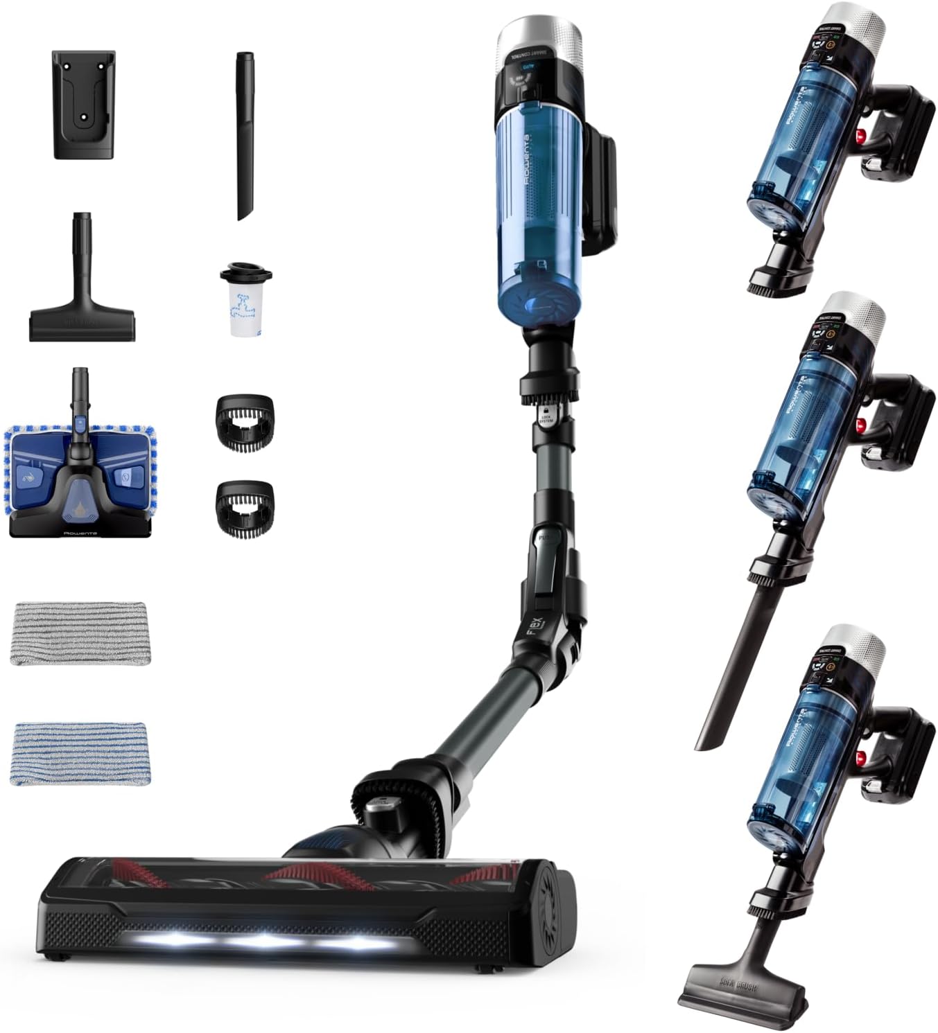 Detalle de Rowenta Xforce Flex 9.60 Aqua RH20C2 250 W