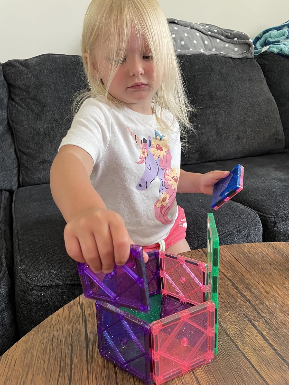 Thumbnail 3 de CreateOn Crayola Magnetic Tiles: 14-Piece Glitter Building Set for Kids