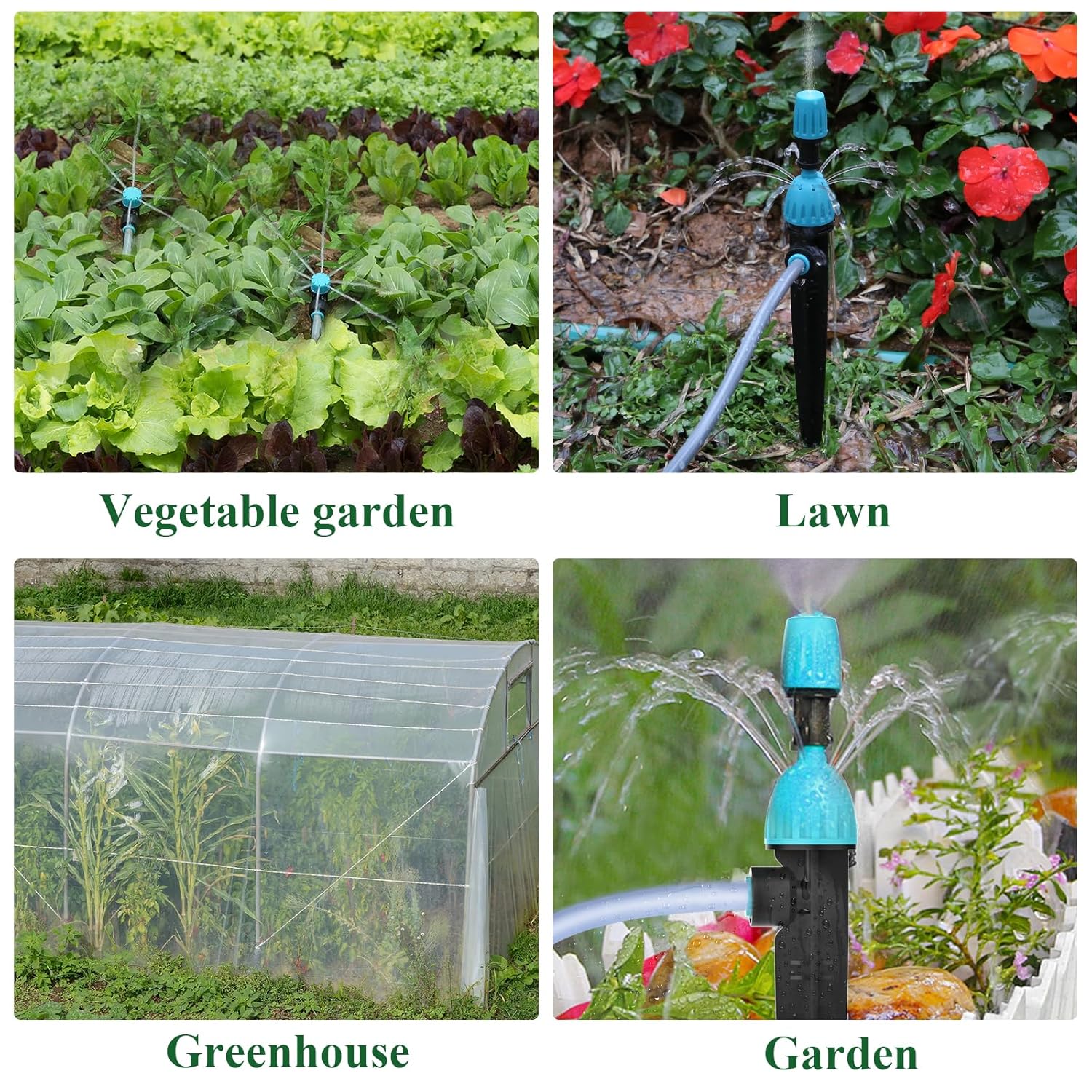 Thumbnail 6 de TRJZWA kit irrigazione computerizzato con timer a 2 uscite e gocciolatori per giardino e piante in vaso