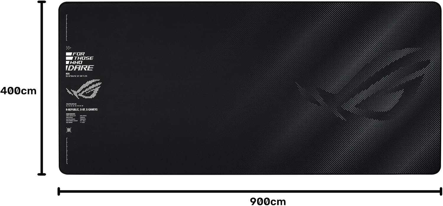 Detalle de ASUS ROG Sheath II XXL ゲーミングマウスパッド 900×400mm 冷却ファブリック・滑り止めベース