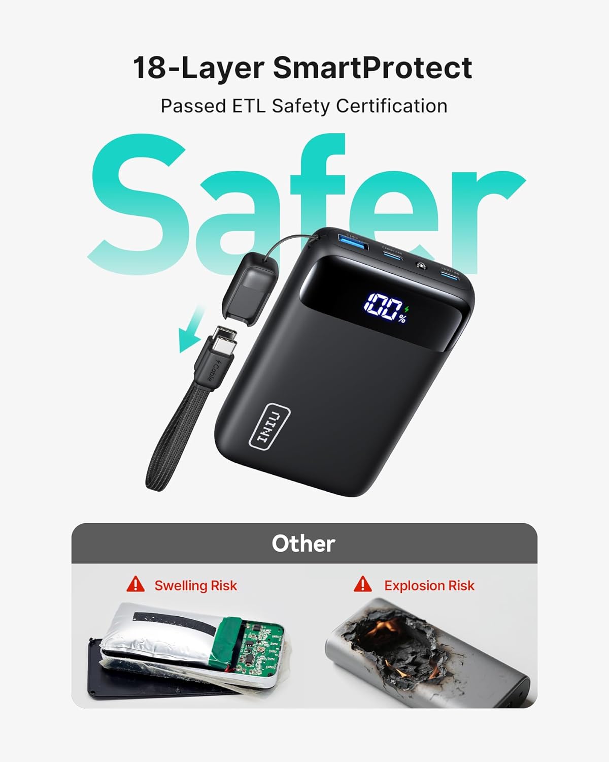 Thumbnail 5 de INIU Ultra Small 20000mAh Power Bank (22.5W PD) with USB-C in/out