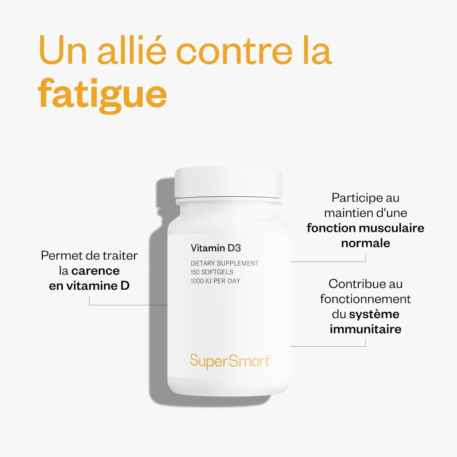Thumbnail 3 de Vitamine D3 - Boost Immunitaire de Supersmart, 150 Softgels