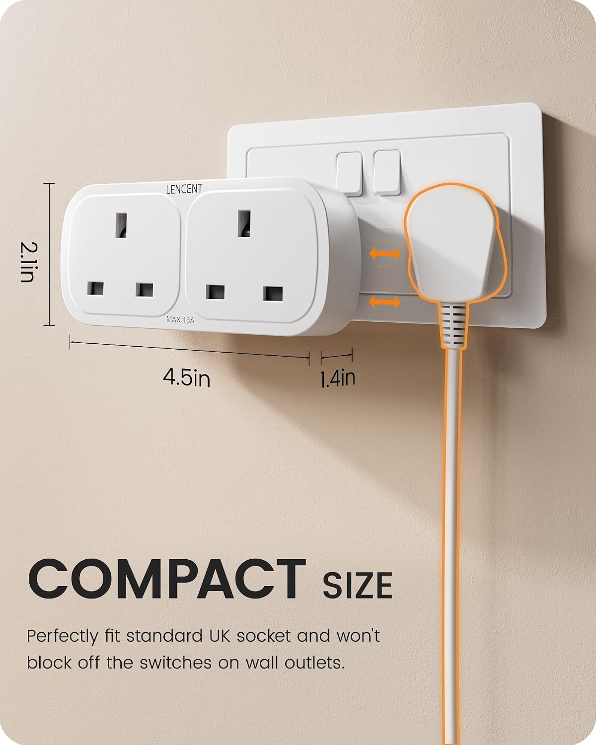 Thumbnail 4 de LENCENT Plug Adapter 3250W with USB-C