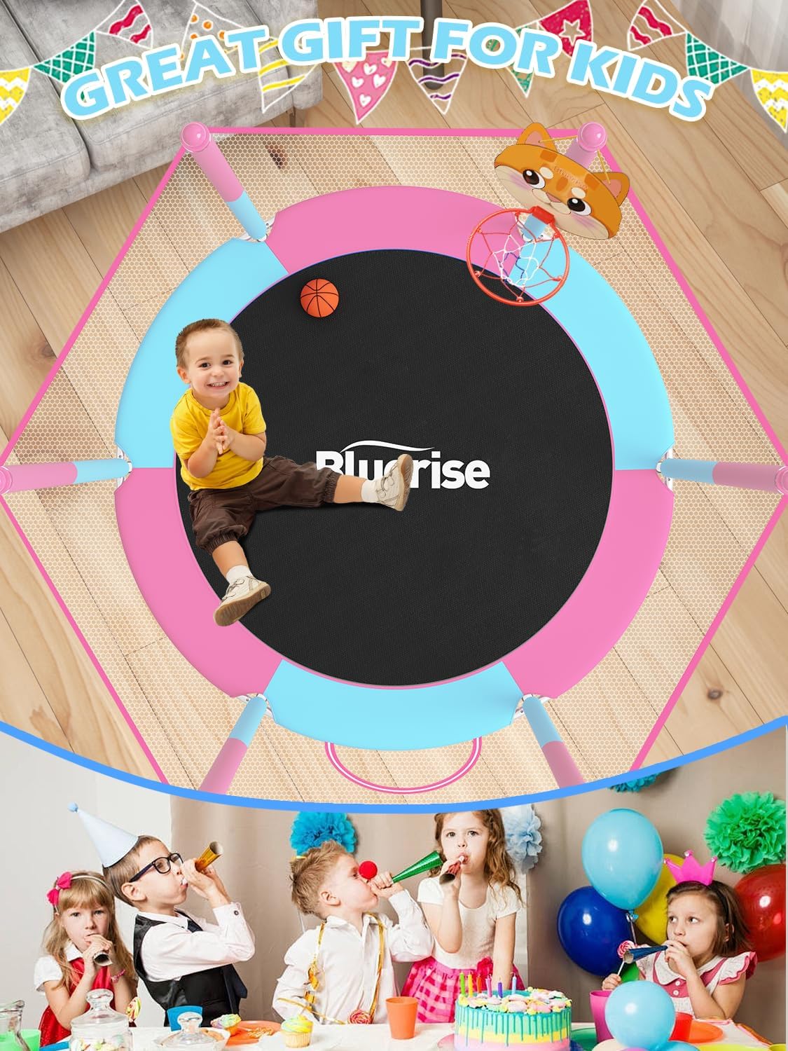 Thumbnail 5 de BLUERISE 55IN Toddler Trampoline