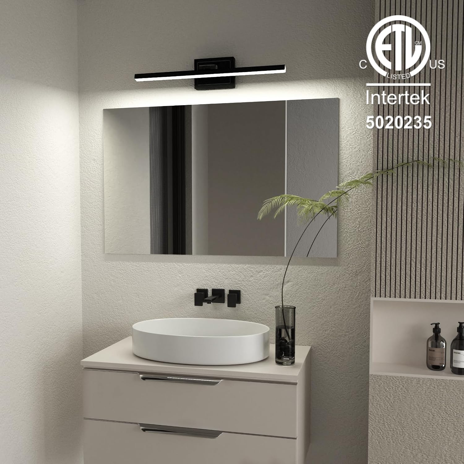 Thumbnail 4 de VOLISUN 24-Inch Modern Bathroom Vanity Light, 14W Dimmable LED, 5 CCT, Rotatable