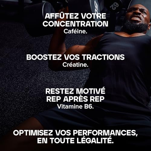 Detalle de Bulk Poudre Pré-Workout Dope, Blue Framboise – énergie intense et concentration pour vos séances