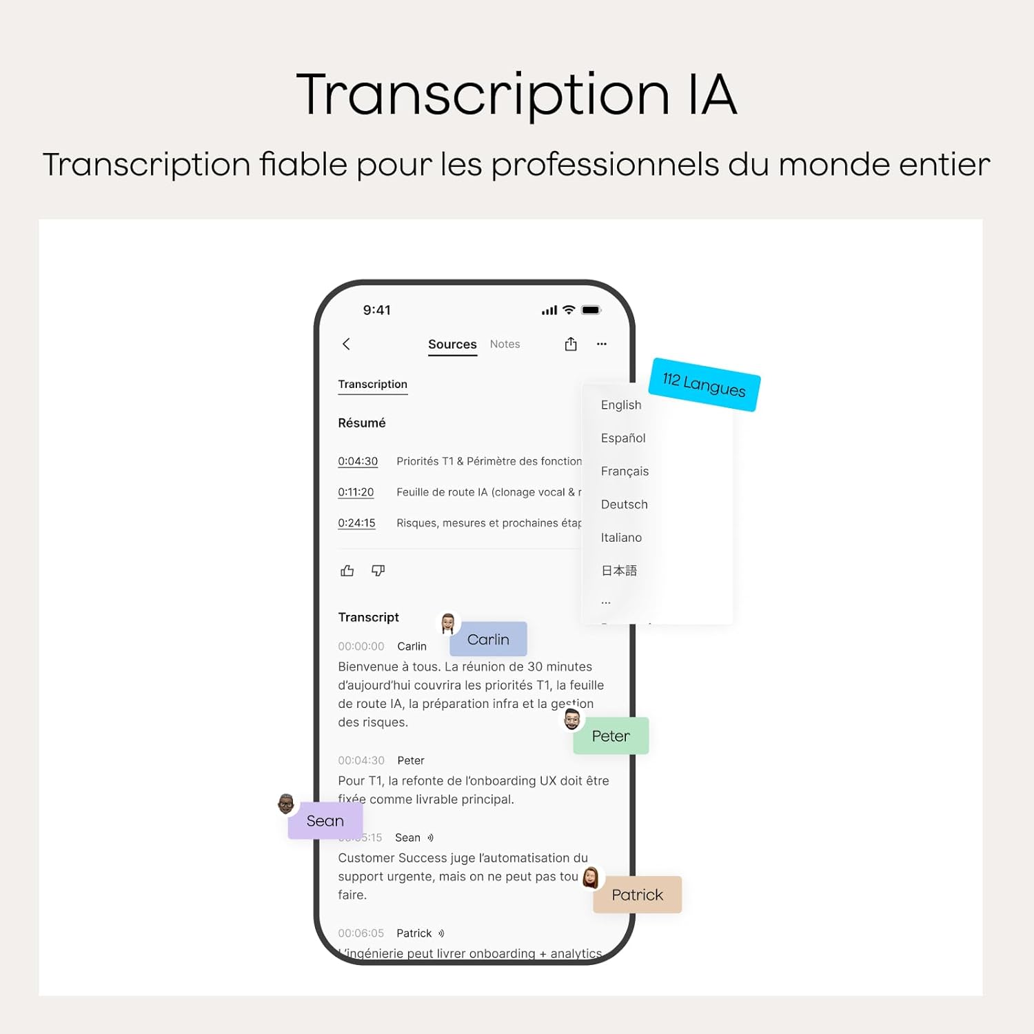Detalle de Plaud Note Enregistreur Vocal IA avec Étui — Dictaphone Enregistreur Vocal Numérique avec Transcription, Résumé et 112 Langues
