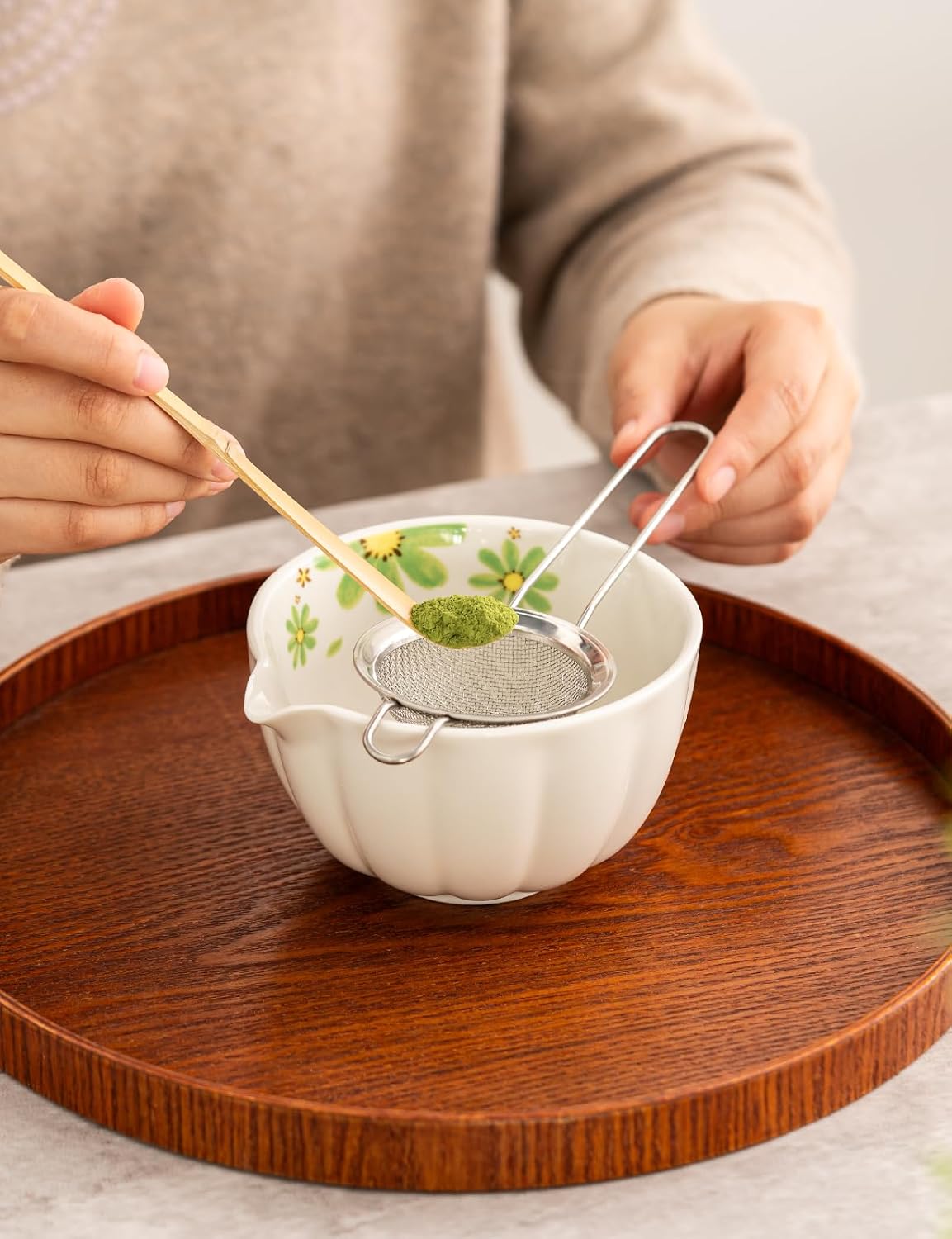 Detalle 2 de TANG PIN Matcha Set with Ceramic Bowl