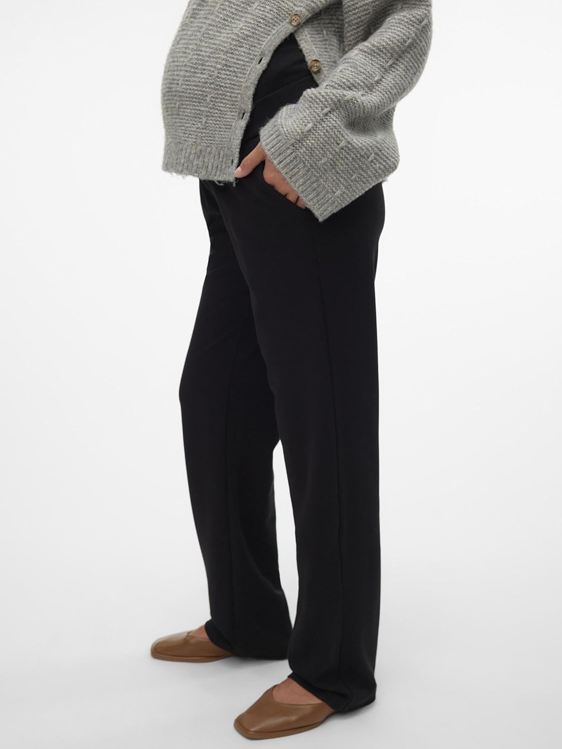 Thumbnail 1 de MAMALICIOUS Damen Mllif Straight JRS Pant Noos – Hose für Schwangere mit hohem Bund