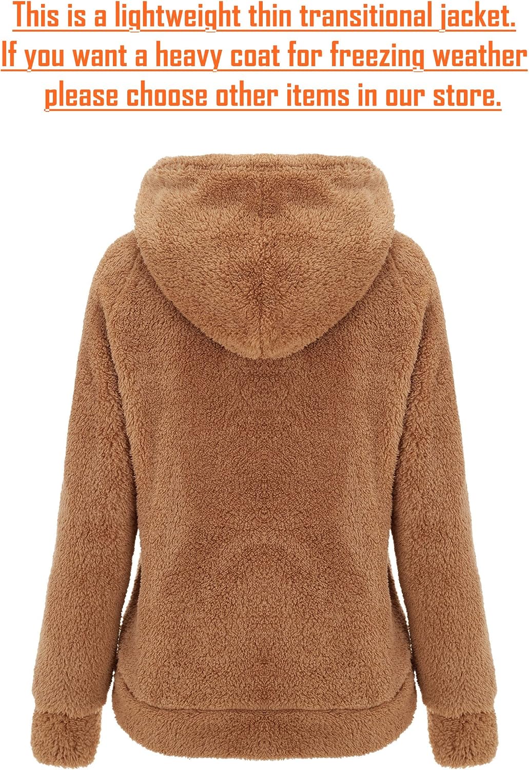 Detalle de RISISSIDA Sherpa Faux Fur Jacket