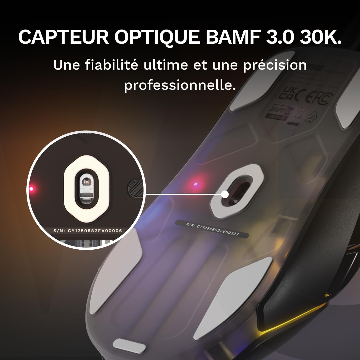 Detalle de GLORIOUS Modèle O3 Souris gaming 54 g