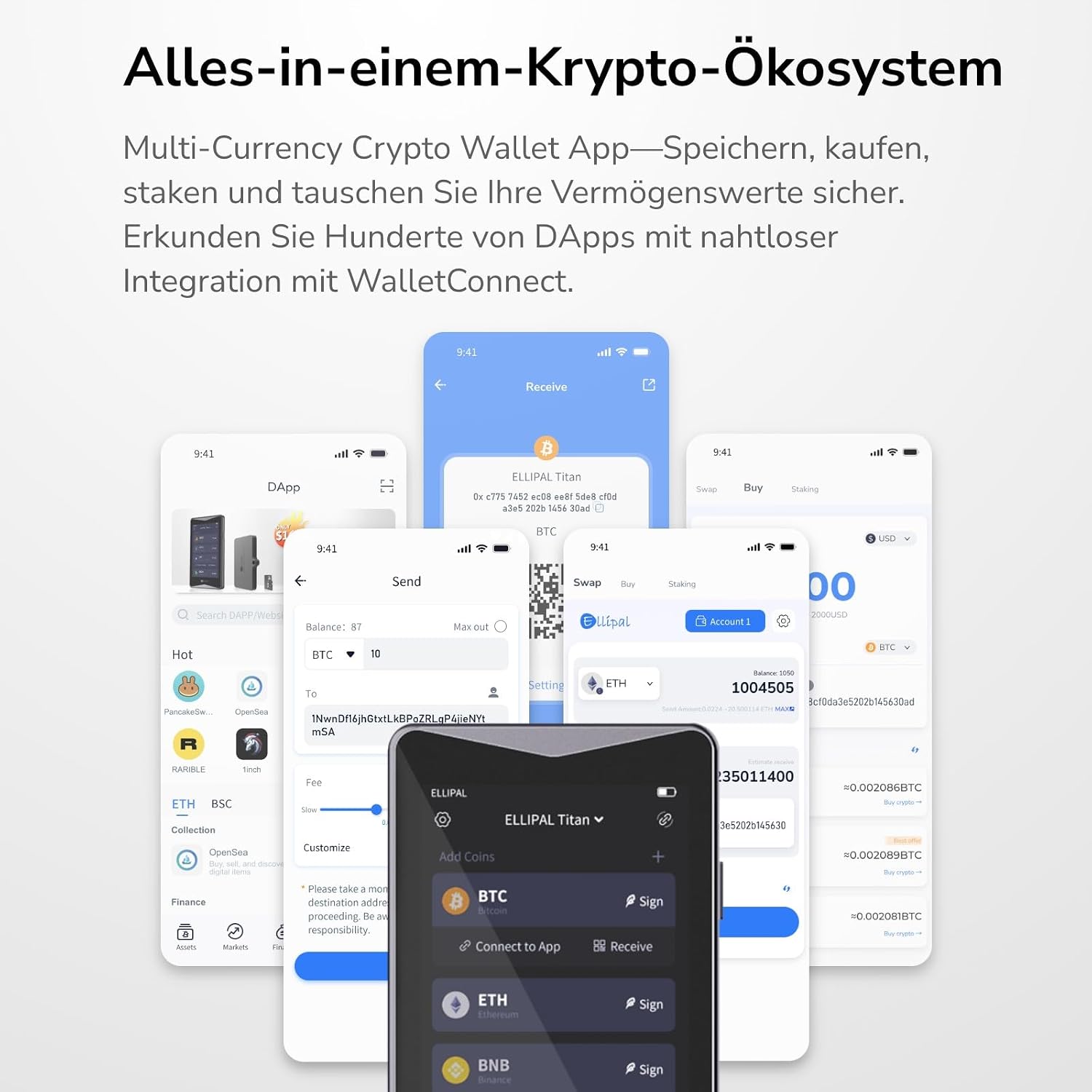 Thumbnail 4 de ELLIPAL Titan 2.0 Krypto-Wallet für Offline-Sicherheit