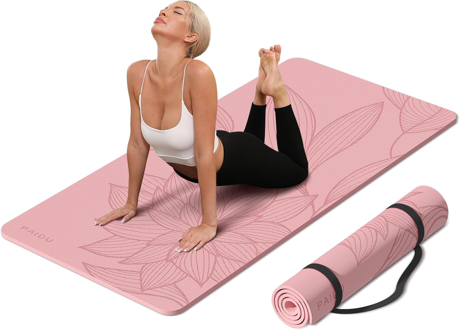 PAIDU Large Yoga Mat (72”x36”x0.4”) Extra Wide & Thick Non-Slip Exercise Mat