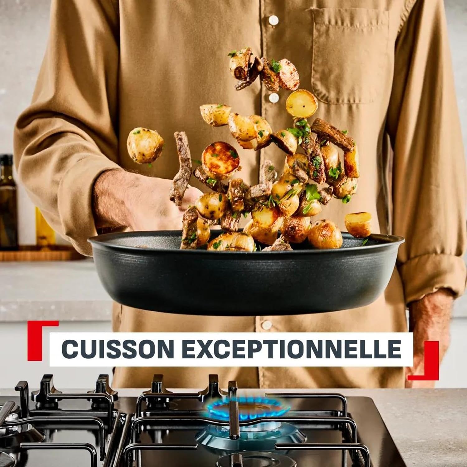 Thumbnail 3 de Tefal Explore Poêle 24 cm avec Revêtement FusionCore – Induction, pour 2–3 personnes