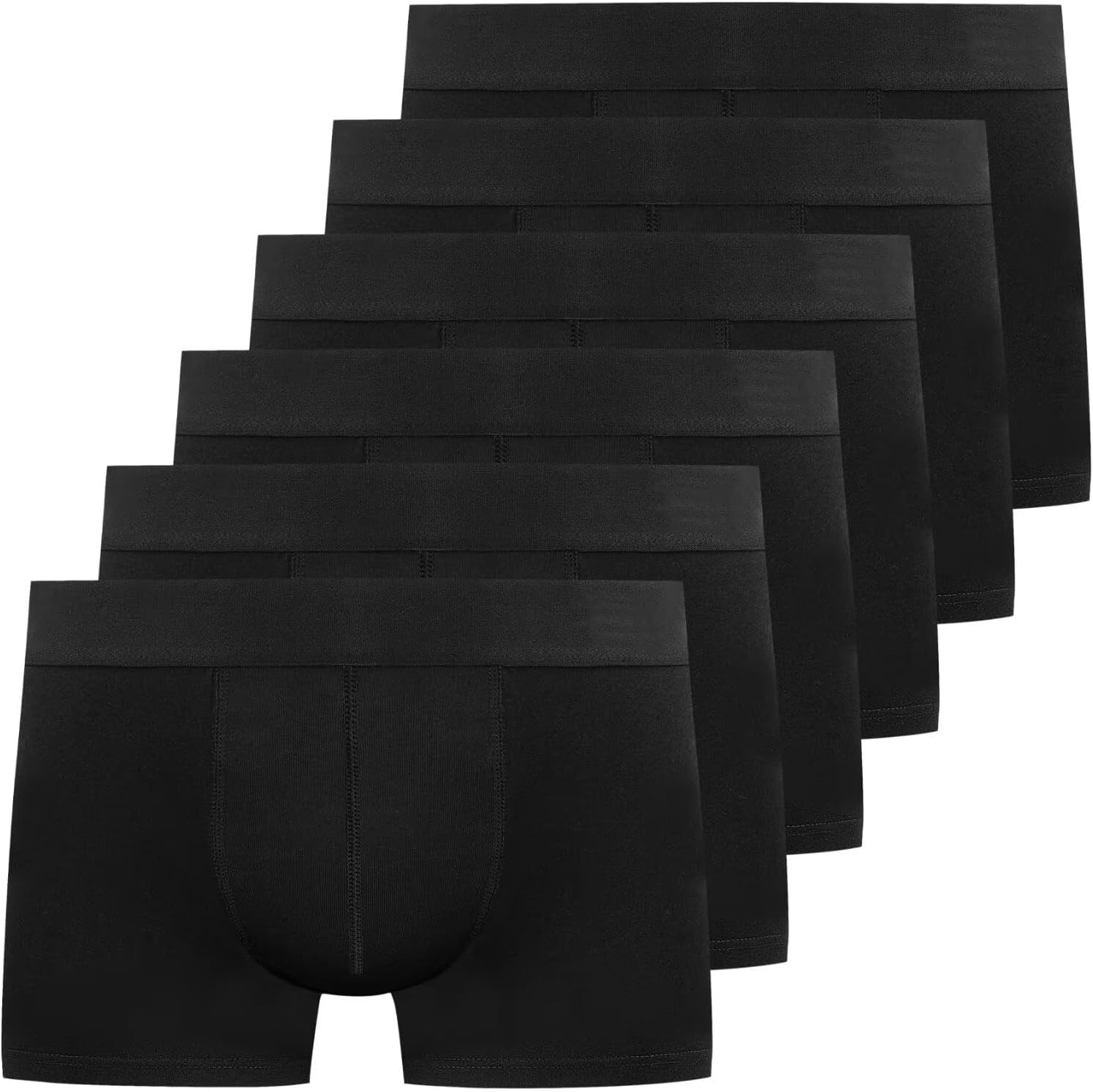 Detalle de YouShow men’s boxers shorts multipack (6 pack) – cotton-rich tagless anti-chafing trunks