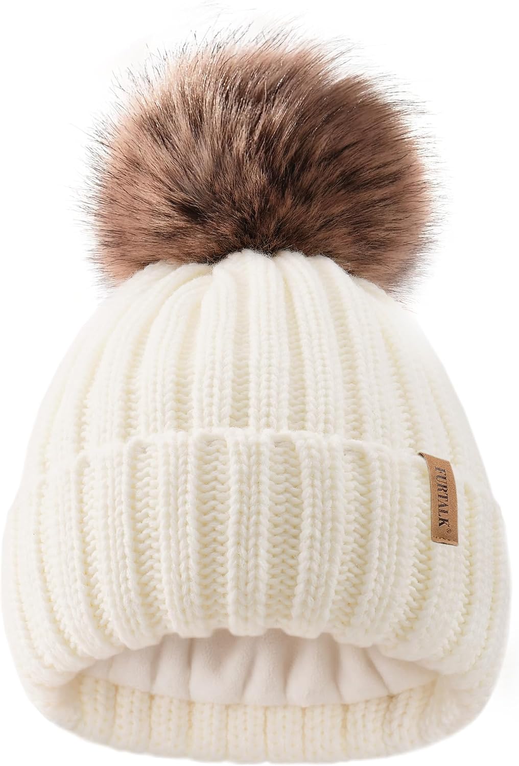 Detalle de FURTALK Kids Knit Beanie in Acrylic
