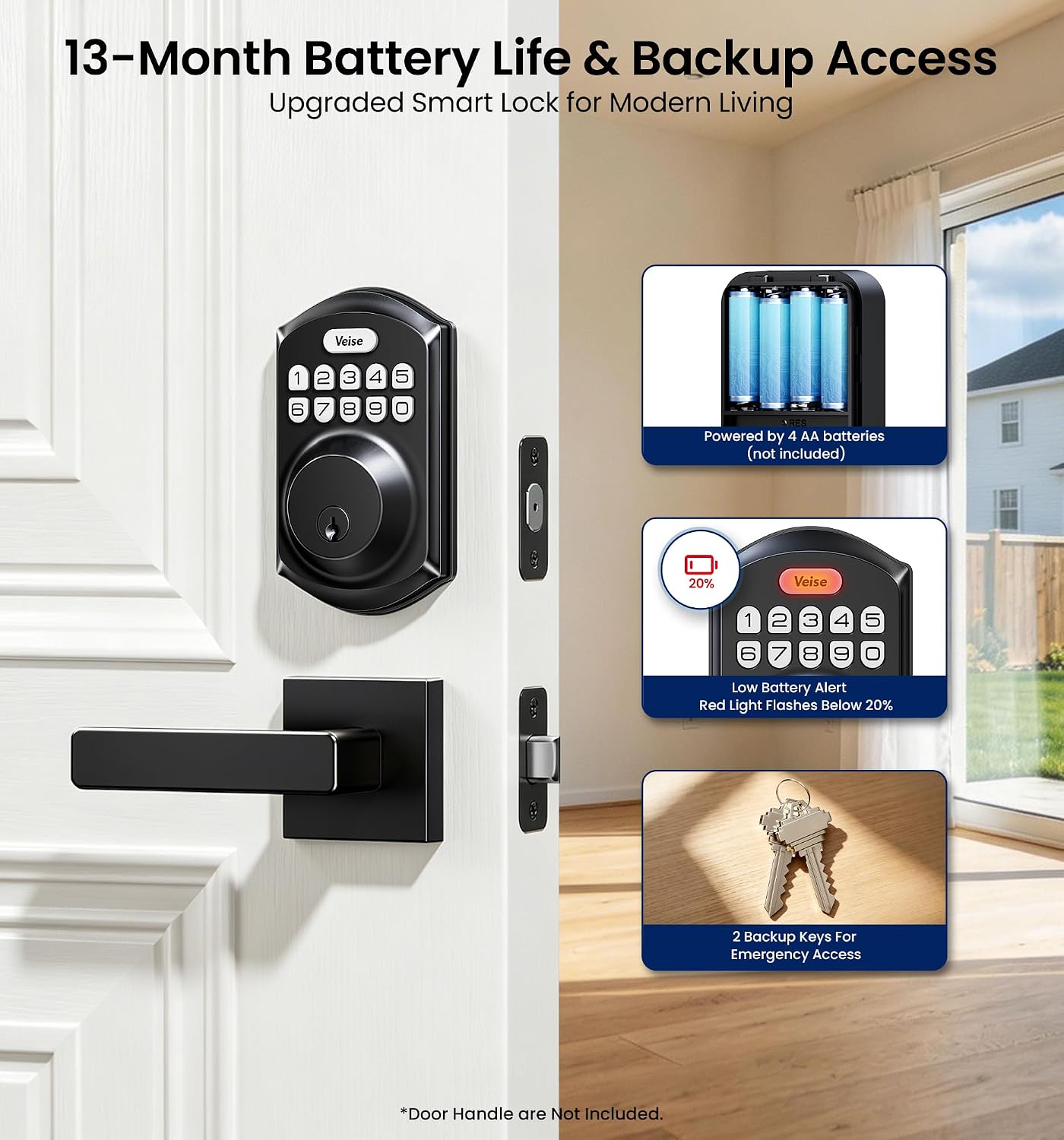 Detalle de Veise Keyless Entry Deadbolt VE001