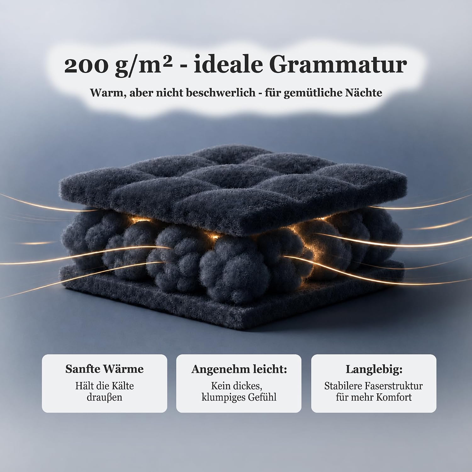 Detalle de Viviland SHTDARKGREYQ Queen Fleece Sheet Set, 200 GSM, 15-Inch Pocket
