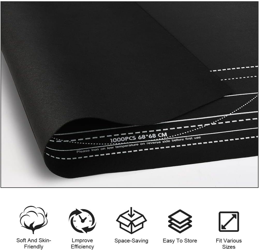 Detalle de Ainiv Puzzle Roll-Up Storage Mat with Auxiliary Lines for up to 2000 Pcs – Foldable Felt Pad & Inflatable Pump