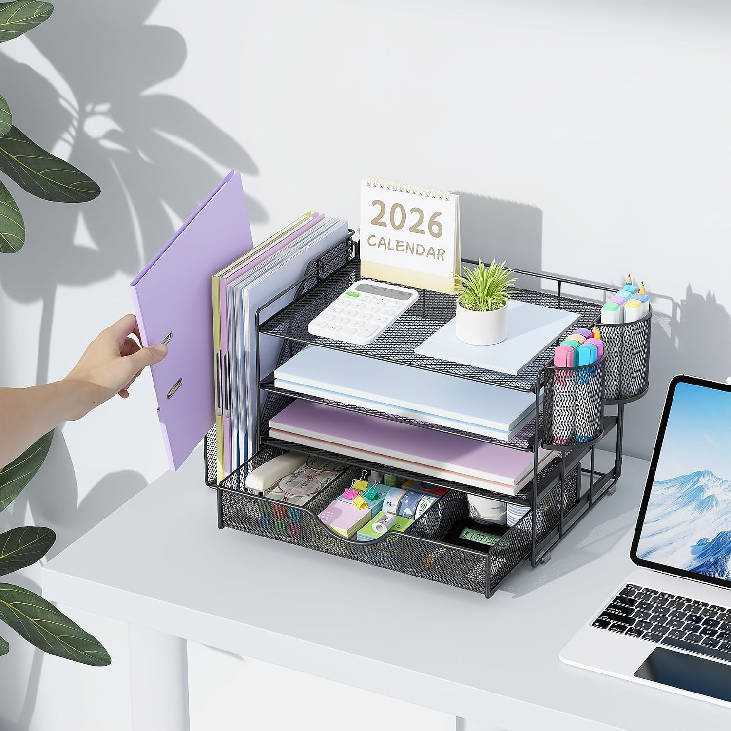 Detalle 2 de Gianotter Desk Organizer, Metal Mesh