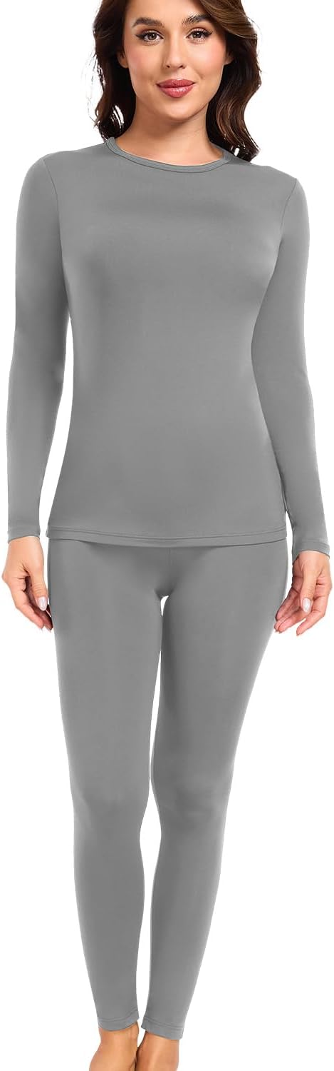 Thumbnail 3 de wirarpa Women's Thermal Underwear Set fleece-lined base layer for winter