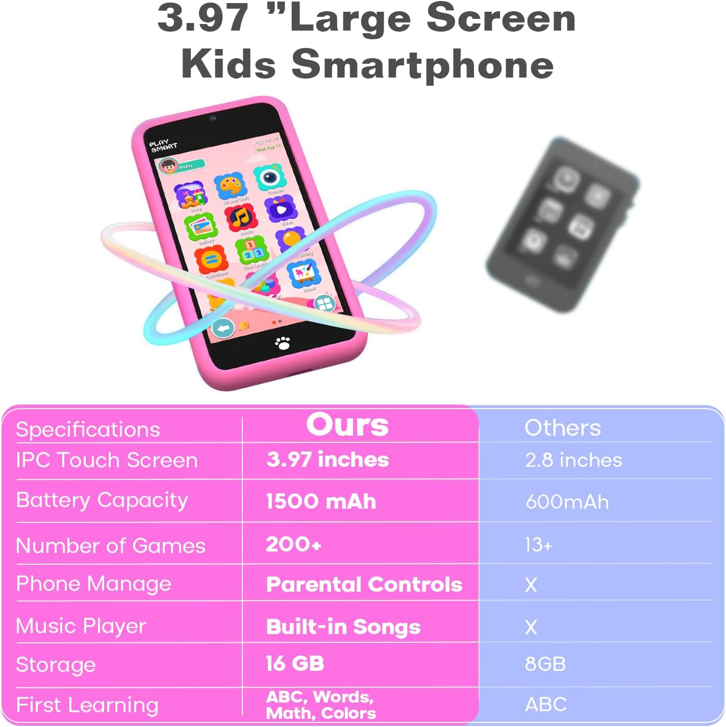 Thumbnail 5 de MOMILLA Toys Kids Smart Phone 16GB