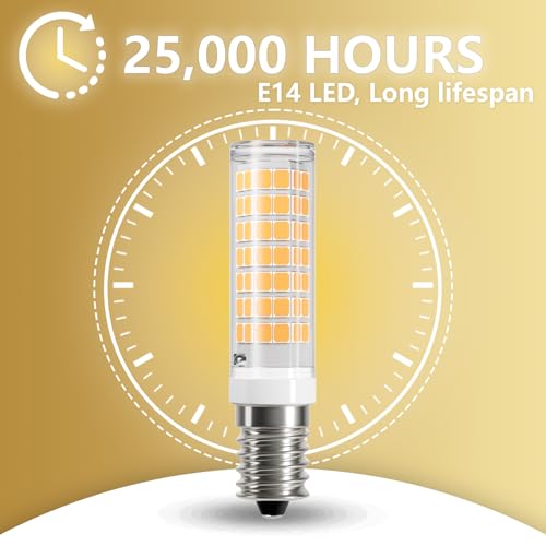 Detalle de DiCUNO Lampadina LED E14 per cappa, LED 4W 550 lm 3000K (2 pezzi)