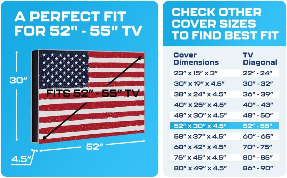 Thumbnail 5 de Garnetics Outdoor TV Cover (55 Inch) – Waterproof, Weatherproof TV Enclosure with Smart Shield Screen Protectors