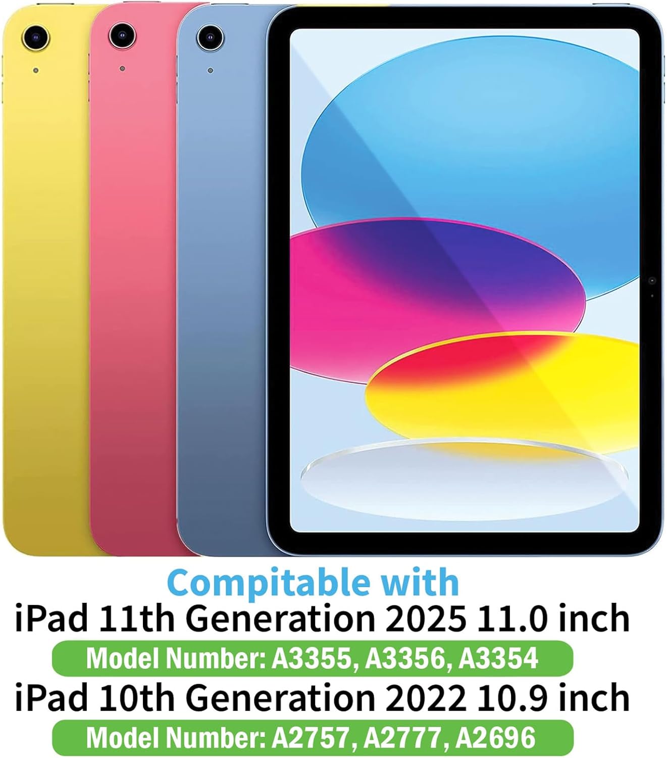 Thumbnail 1 de GALTD iPad A16 Case (10.9-inch & 11-inch) with Auto Wake/Sleep, Pencil Holder and 360° Rotating Stand