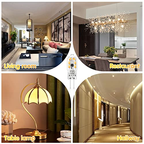 Thumbnail 3 de Cxyemt 2W G4 LED Bulbs 3000K (Pack of 6) – Energy-Saving 12V Capsule Lights