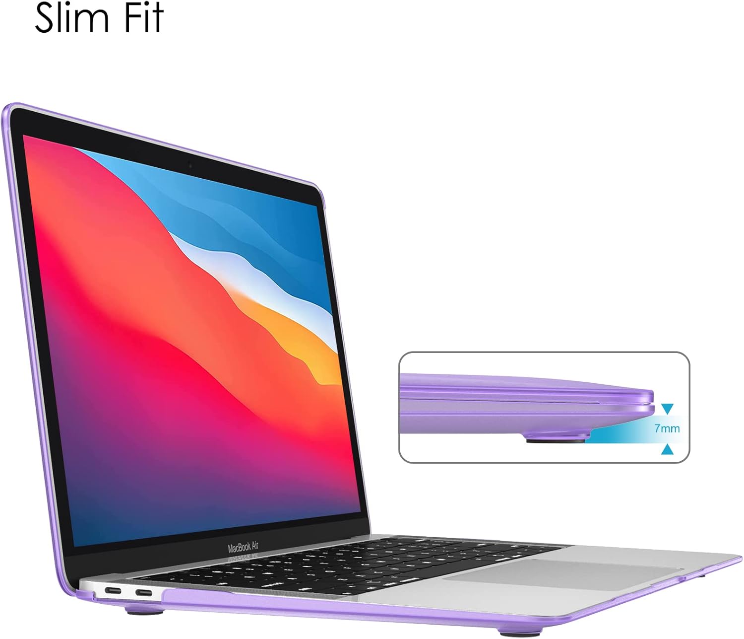 Thumbnail 4 de Fintie Ultradünne Hartschale Hülle für MacBook Air 13 (2018–2020) – Snap Case in Lavendel (matt)