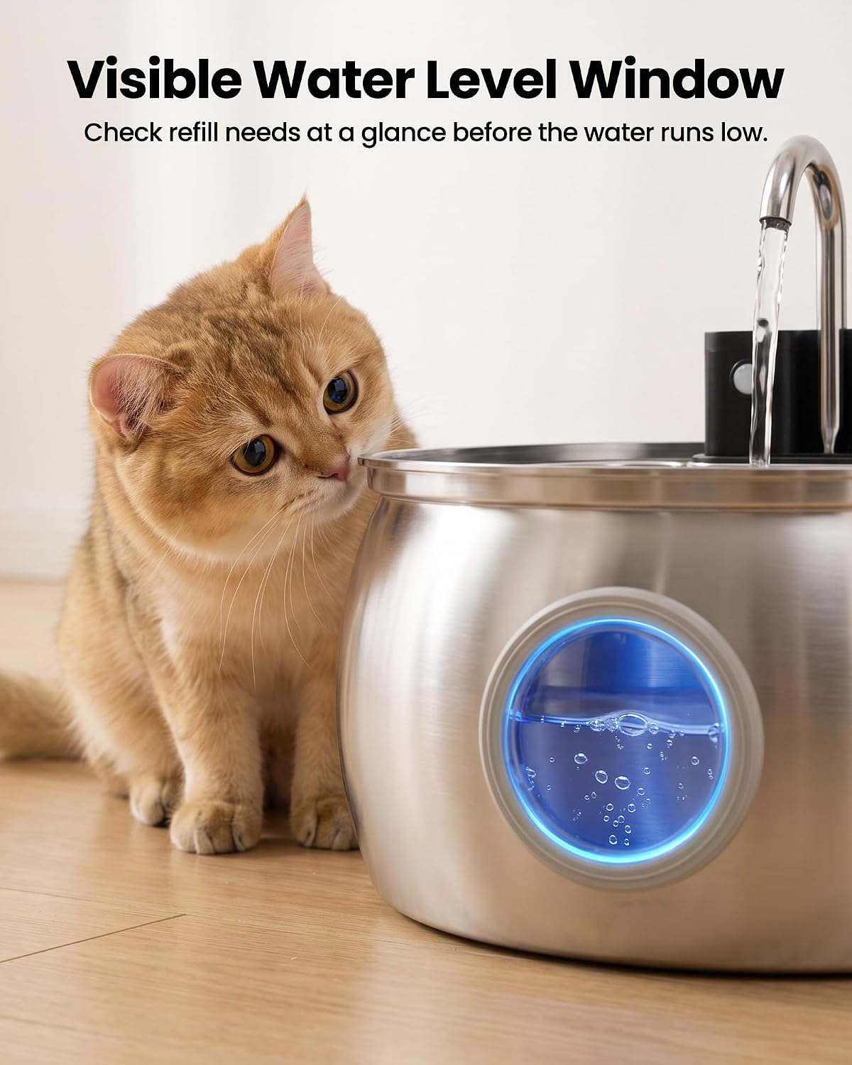Detalle 1 de Tomxcute Cat Water Fountain, 4L