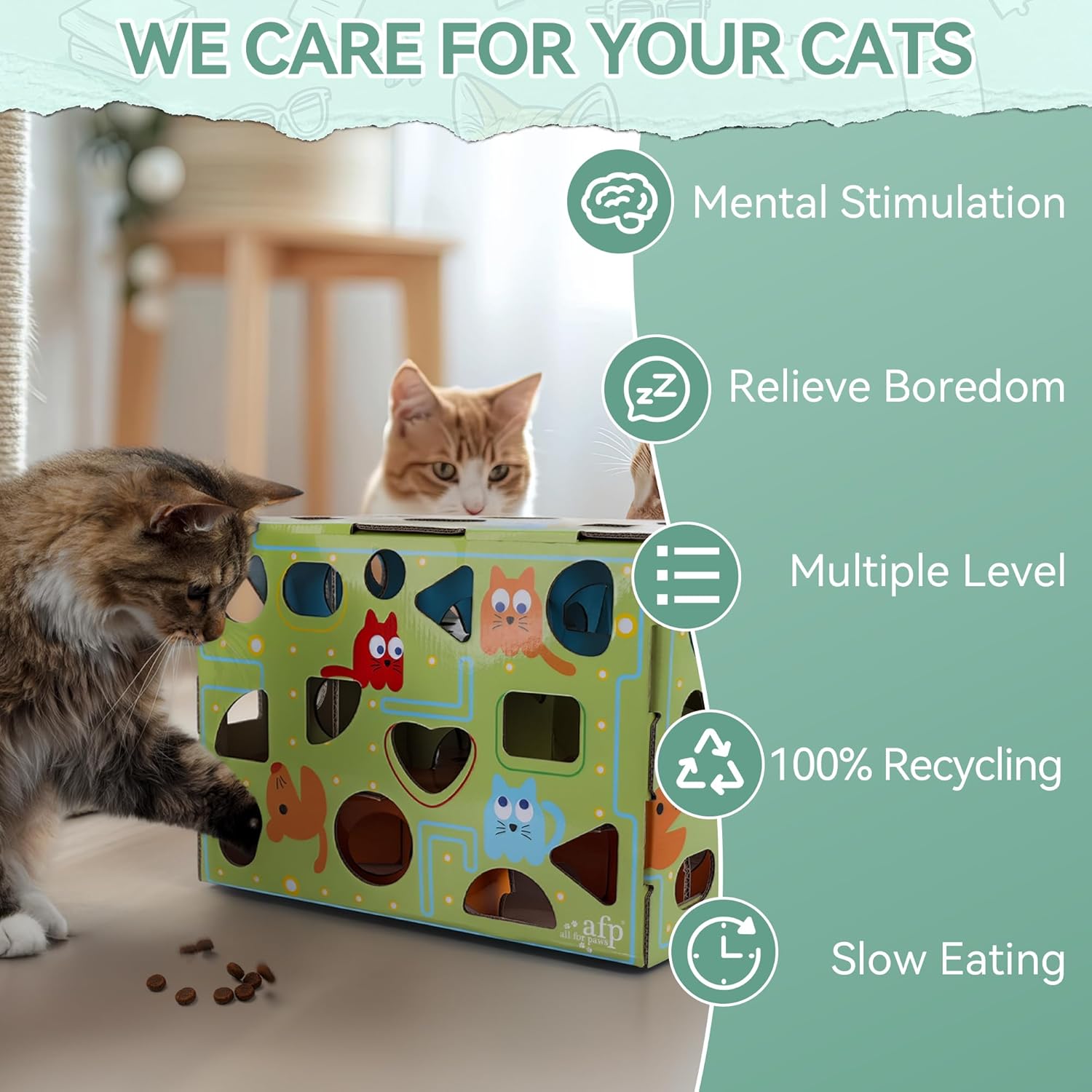 Thumbnail 4 de ALL FOR PAWS Treat Maze Box Cats