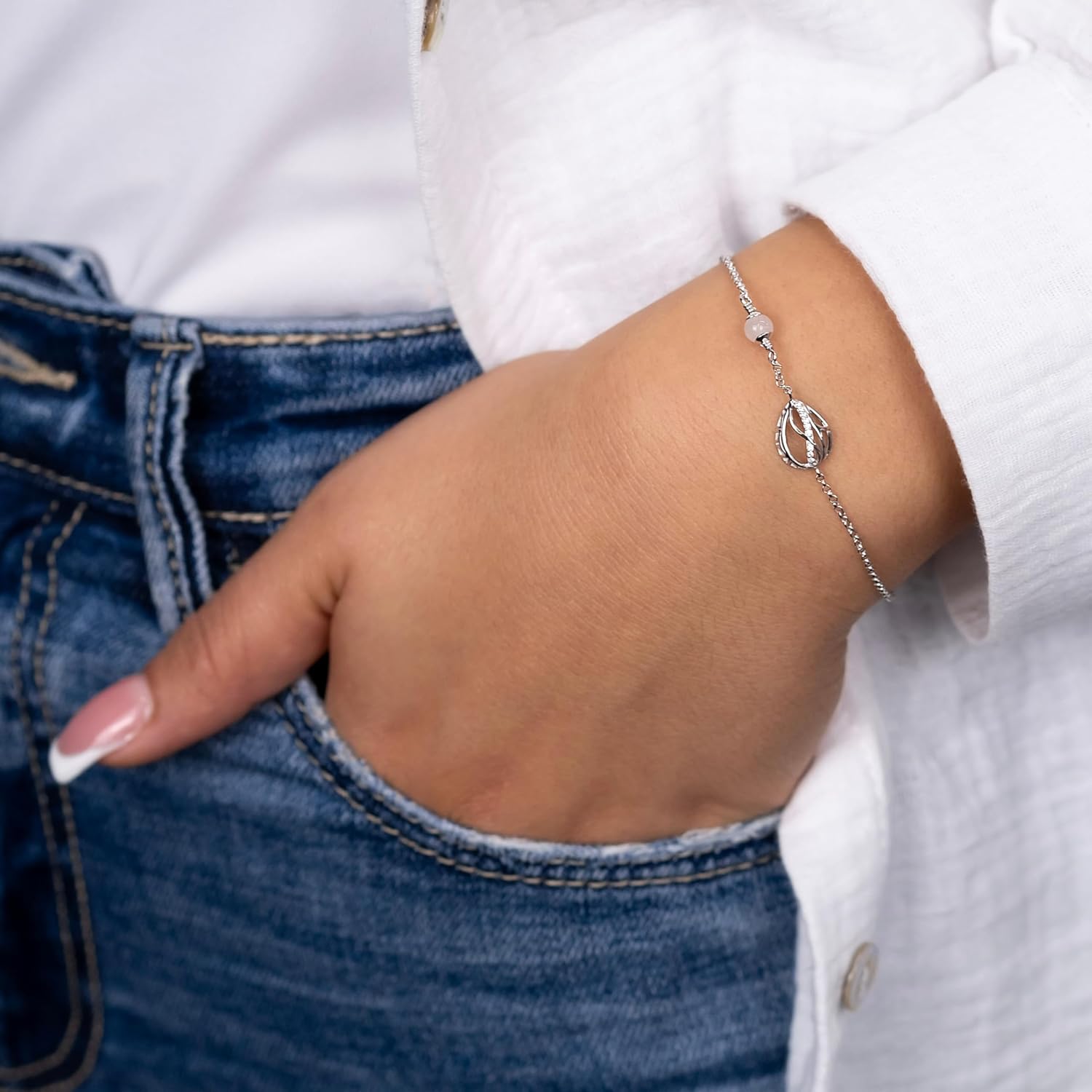 Detalle 2 de Engelsrufer Himmelsträne Armband mit Rosenquarz 💎