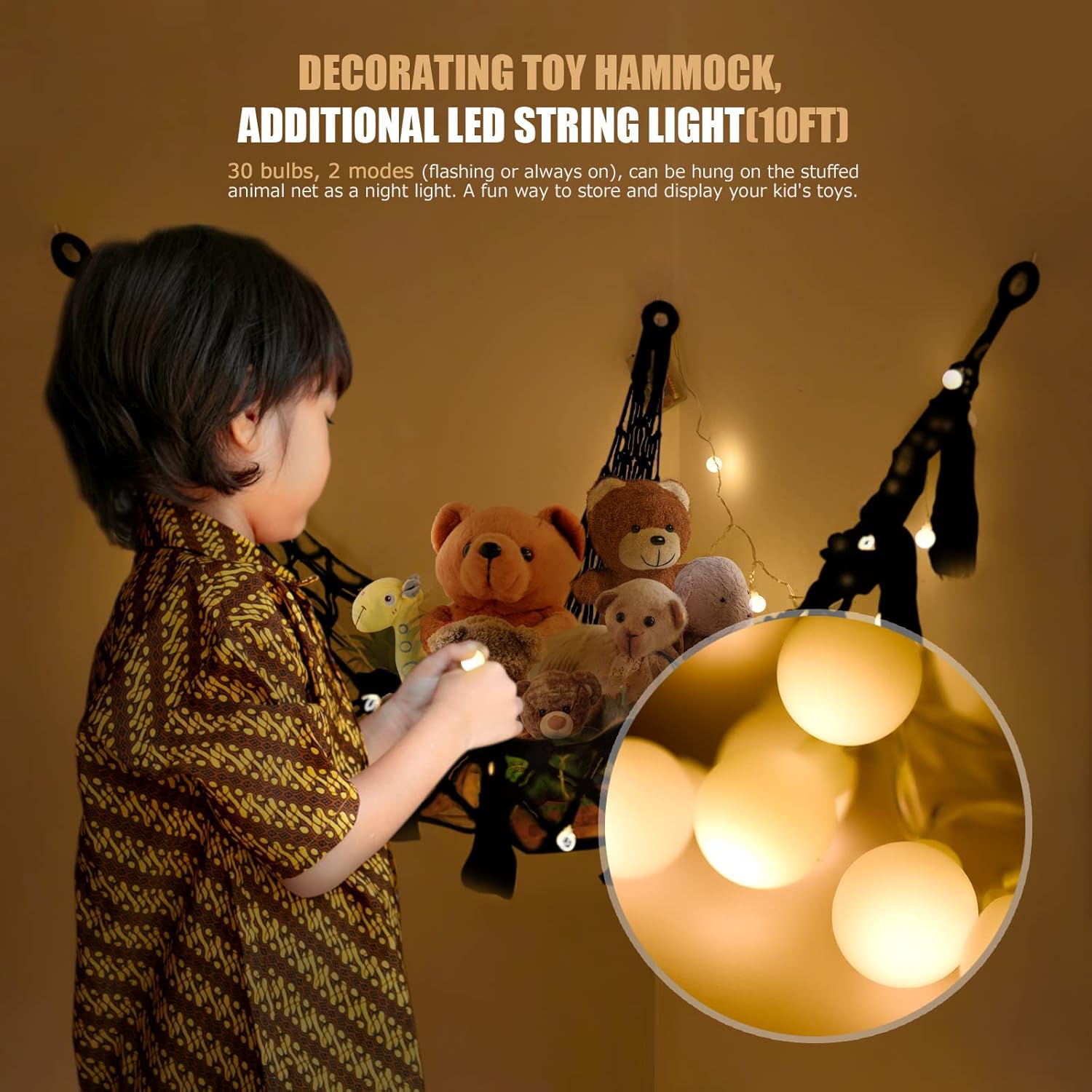 Thumbnail 1 de Macrame Teddy Hammock for Stuffed Animals