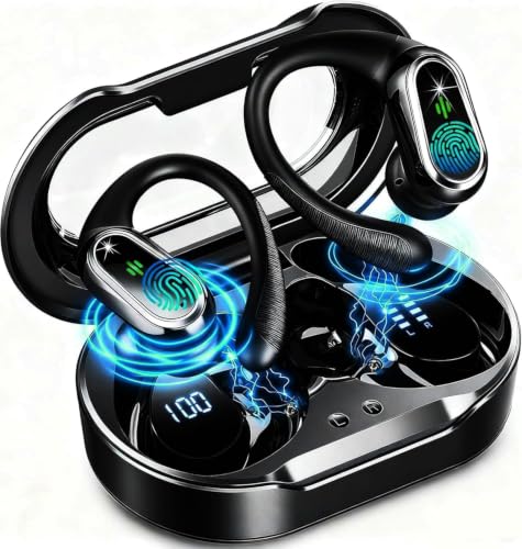 Detalle de Rolosar Auriculares inalámbricos Bluetooth Deportivos 5.4 HiFi Estéreo